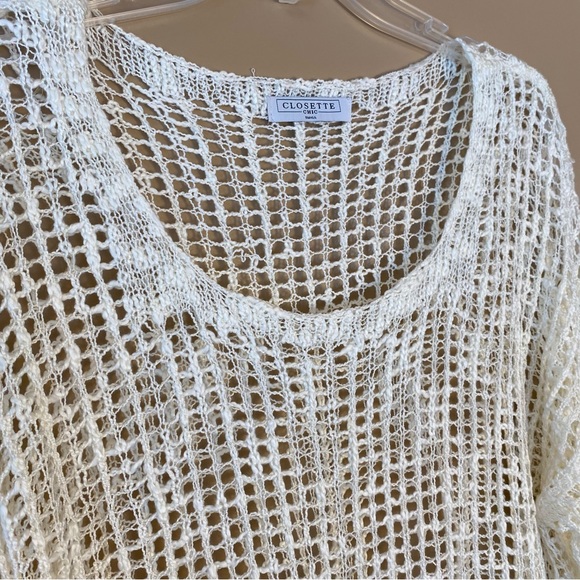 Closet Chic Small Crocheted Lace Cover Up - Picture 4 of 8